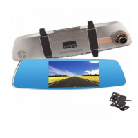 LICHIDARE STOC :Oglinda auto camera dubla cu display touchscreen 7"